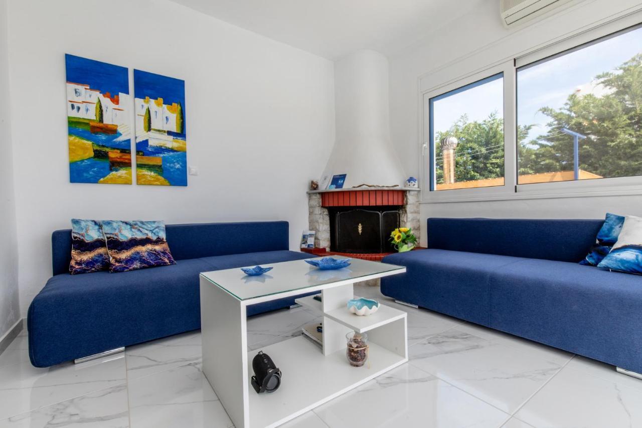 White Blue Villa Lakhaniá Exterior foto